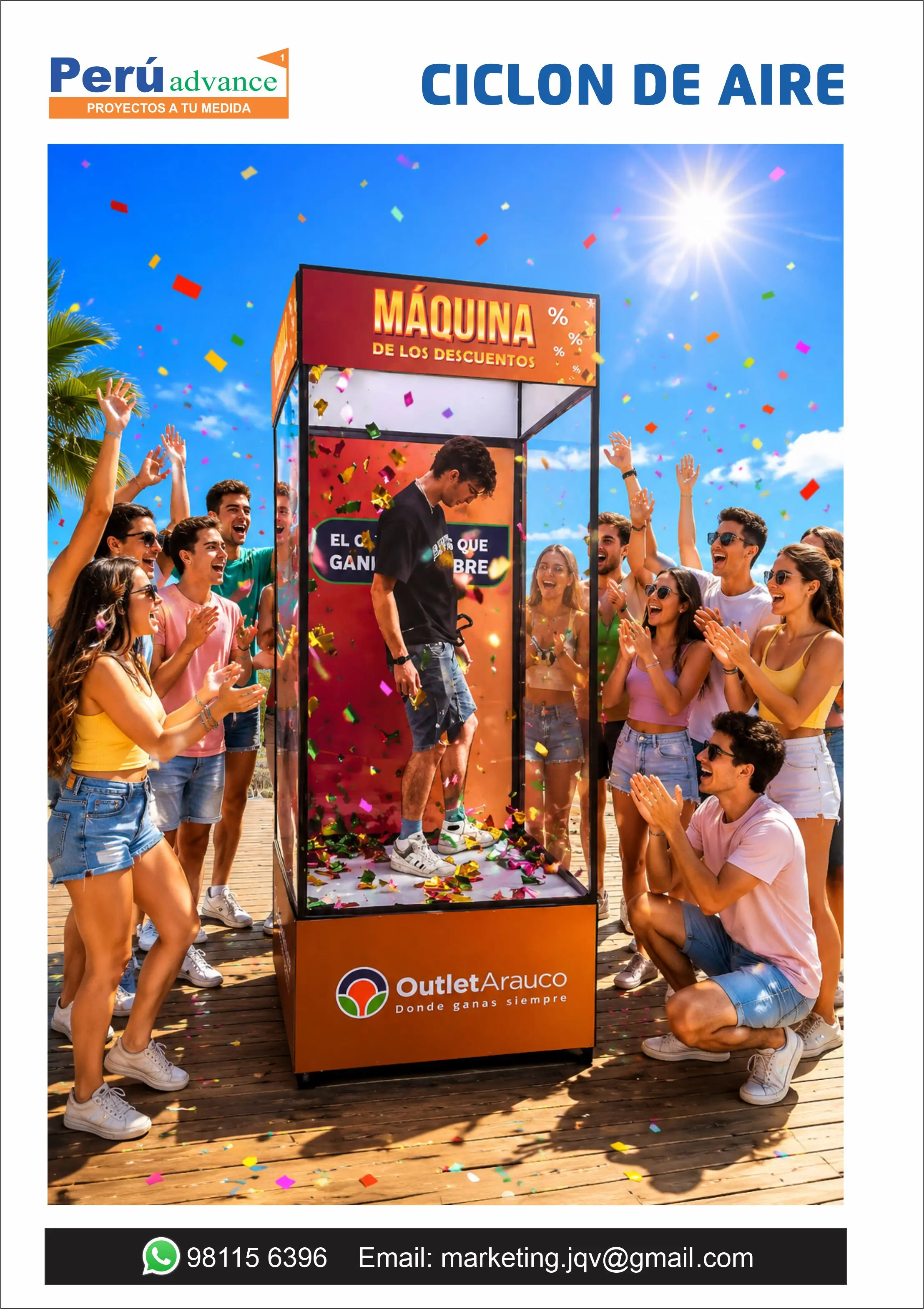Ciclón de aire para eventos importantes