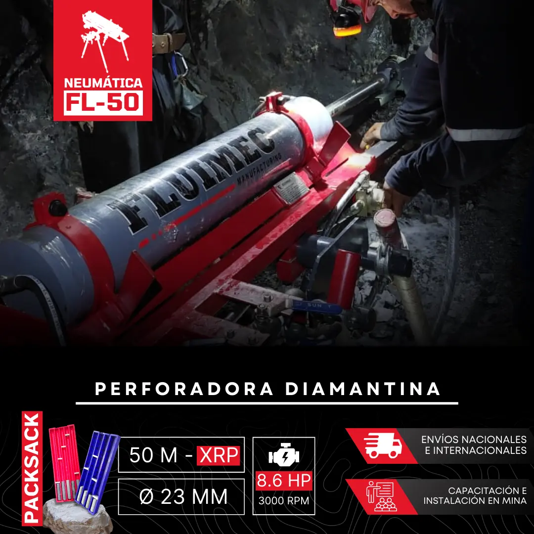 PACKSACK NEUMÁTICA FL-50 EQUIPOS PARA MINERIA 