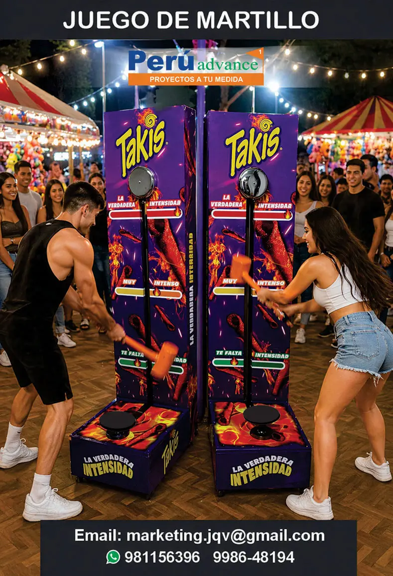 Juego de Martillo de Fuerza para eventos Corporativos