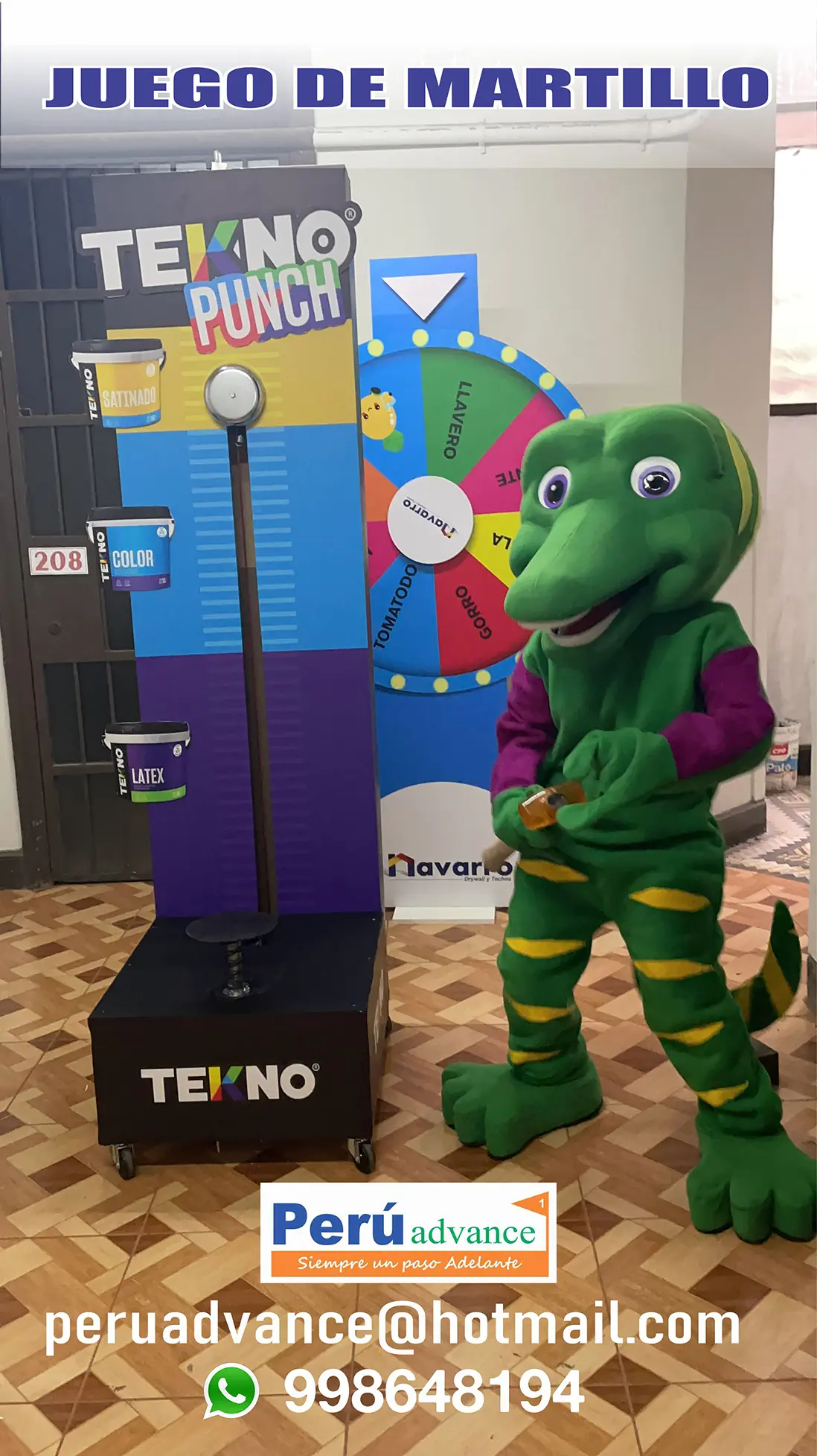 Juego de Martillo de Fuerza para eventos Corporativos