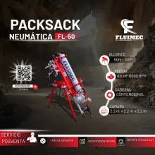 PACKSACK NEUMÁTICA FL-50 trabajos para industria minera 