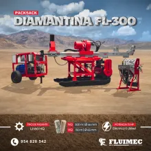 PERFORADORA PACKSACK FL-300 Explora hasta 300 m en NQ y 100 