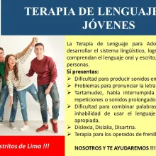 TERAPIA DE LENGUAJE PARA JÓVENES