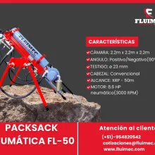 PACKSACK NEUMÁTICA FL50 fácil armado y adaptable 