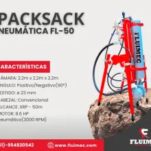 PACKSACK NEUMÁTICA FL50 ubicación de vetas - mina 