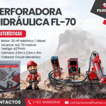 PACKSACK HIDRAULICA FL- 70 ubicación de vetas