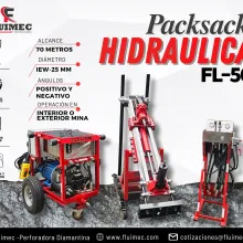 PACKSACK HIDRÁULICA FL-50 Equipo de perforación sondaje minero