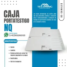 CAJA PORTATESTIGO NQ CARTÓN PLAST 