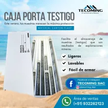 CAJA PORTATESTIGO CARTÓN PLAST 