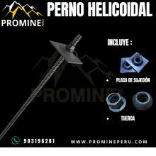 PERNO HELICOIDAL ANCLAJE SEGURO Y RESISTENTE
