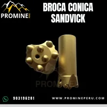 BROCA CÓNICA SANDVIK PERFORACIÓN RESISTENTE Y PRECISA
