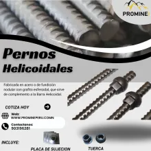 PERNOS HELICOIDALES ANCLAJE SEGURO Y RESISTENTE