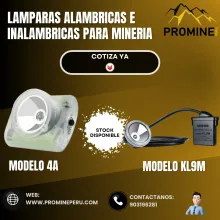 LAMPARAS ALAMBRICAS E INALAMBRICAS PARA MINERÍA 