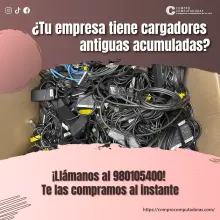 TIENES CARGADORES LO COMPRAMOS 