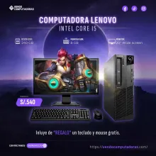  Tu oportunidad llegó PC Lenovo en oferta lista para usar