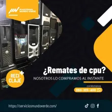  Tienes CPUs en desuso Nosotros los compramos 