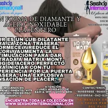 CON UNA FORMA DE DIAMANTE Y DE ACERO INOXIDABLE ESTO TE LLEVARA A UN MUNDO PLACENTERO