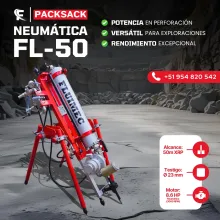 PACKSACK NEUMÁTICA FL50 equipo para industria minera
