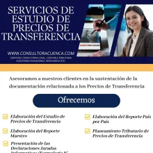 SERVICIOS DE ESTUDIO DE PRECIOS DE TRANSFERENCIA