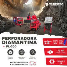 PERFORADORA PACKSACK FL-300 Explora hasta 300 m en NQ y 100 
