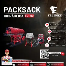 PERFORADORA PACKSACK FL-100 trabajos en mineria 